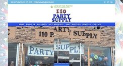 Desktop Screenshot of 110partysupply.com